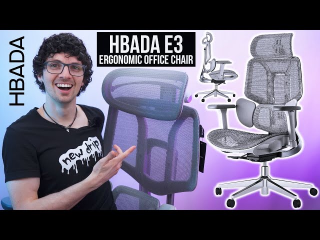 2024's Most Futuristic Gaming Chair! - HBADA E3 Ergonomic Office Chair Review & Test (Super Comfy)