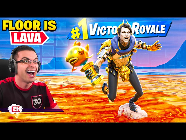NickEh30 reacts to Floor Is Lava in Fortnite!