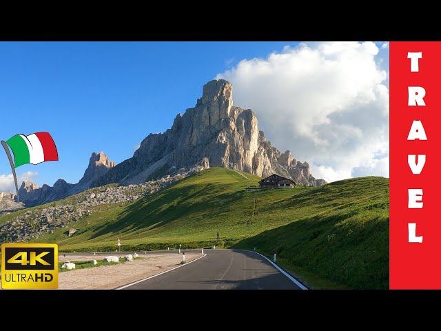 Driving in Italy 9: Giau Pass in the morning | 4K 60fps