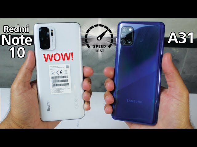 Redmi Note 10 vs Samsung Galaxy A31 - Speed Test⚡ | Amazing 😱