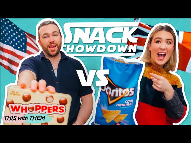 HEAD TO HEAD UK VS USA SNACK SHOWDOWN 🇬🇧🇺🇸 - This With Them