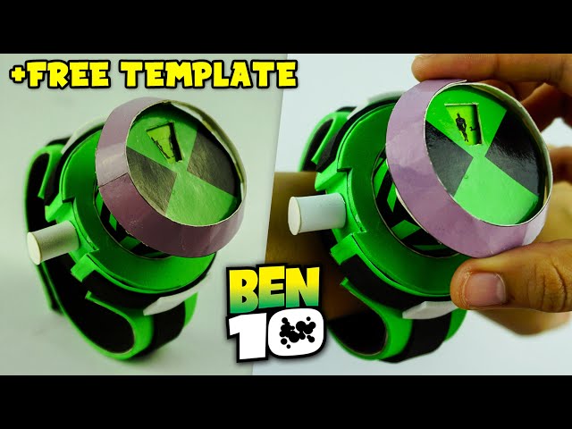 How To Make Functional BEN 10 ALIEN FORCE OMNITRIX +FREE TEMPLATE | Easy DIY Cosplay Watch