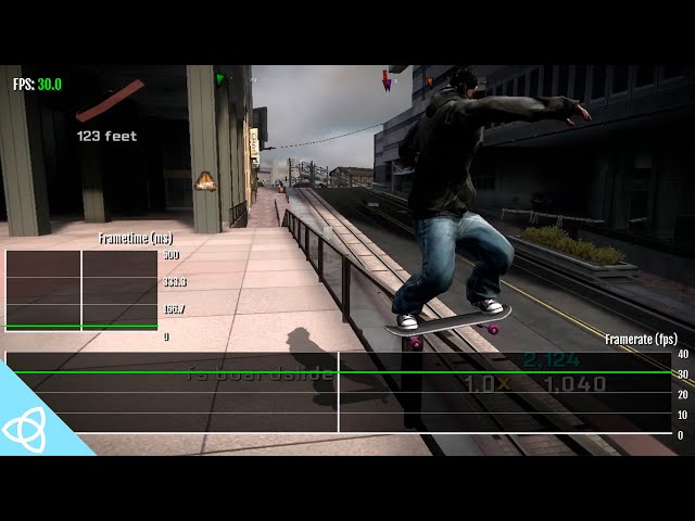 Tony Hawk's Proving Ground - Xbox 360 Frame Rate Analysis