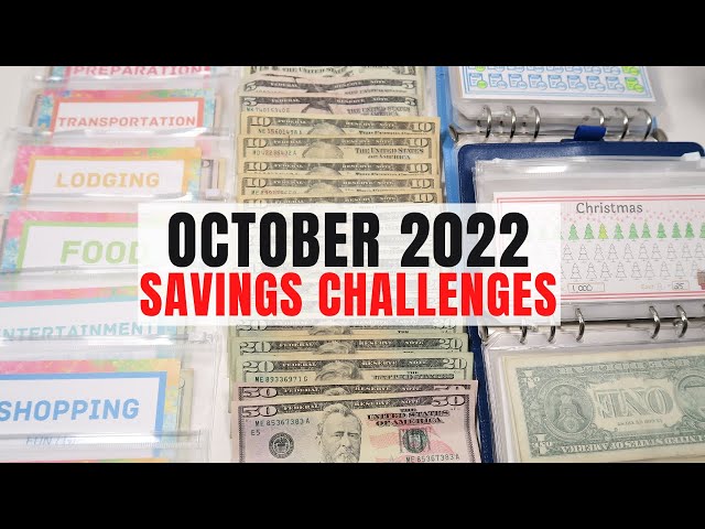 NEW OCTOBER SAVINGS CHALLENGES CASH STUFFING | SINGLE INCOME | JORDAN BUDGETS