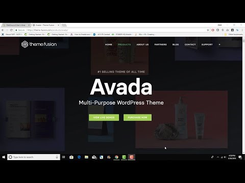 Install Avada Theme