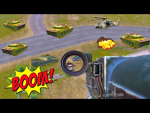 Tank & Helicopter Squad Fight💥Tank battle in Payload 3.0 PUBG Mobile