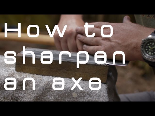 How to sharpen a bushcraft axe