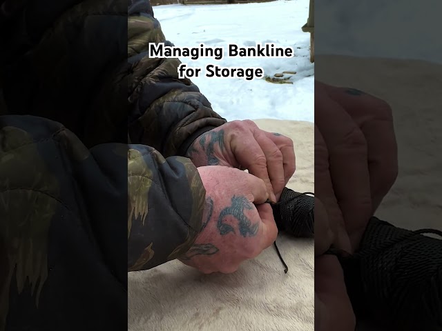 Managing a Roll of Bankline for Storage the Larkshead Jam #survival
