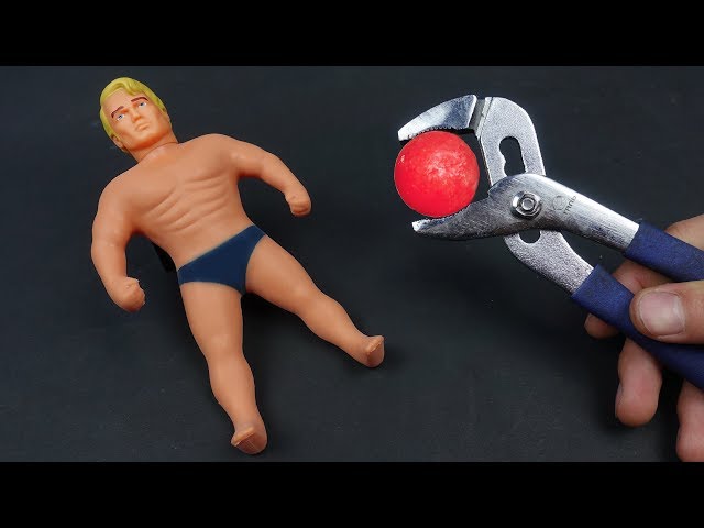 Glowing 1000 Degree METAL BALL vs Stretch Armstrong