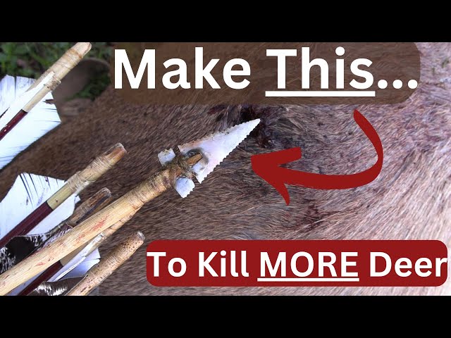 MAKE your own DEER HUNTING points. FlintKnapping how-to