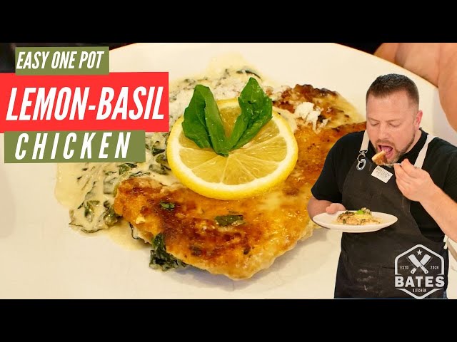 Creamy Lemon Basil Chicken | Easy One Pot Dinner
