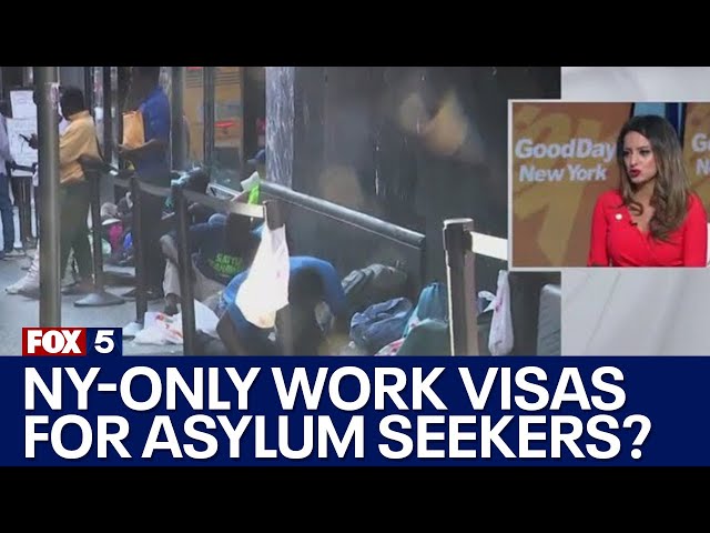 NYC migrant crisis: New York-only work visas for asylum seekers?