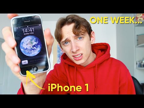 I used the FIRST EVER IPHONE for 1 week straight *iPhone 1 from 2007*