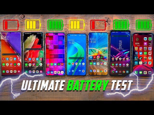 OnePlus 9 vs 9 Pro vs S21 Ultra vs iPhone 12 Pro Max vs Find X3 Pro - BATTERY Drain Test!