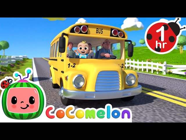 Wheels on the Bus | Cartoons & Kids Songs | Moonbug Kids - Nursery Rhymes for Babies