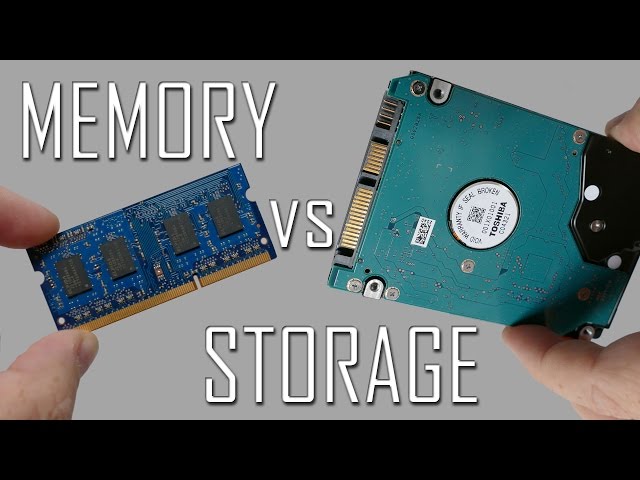 Memory vs Storage - What's the Difference?
