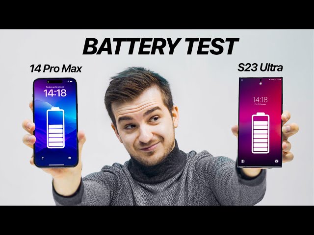 S23 Ultra vs iPhone 14 Pro Max - Real-World Battery Test!