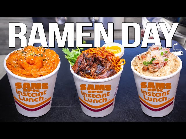 THREE INSANELY DELICIOUS RAMEN RECIPES THAT WILL BLOW YOUR MIND! 🤯 | SAM THE COOKING GUY
