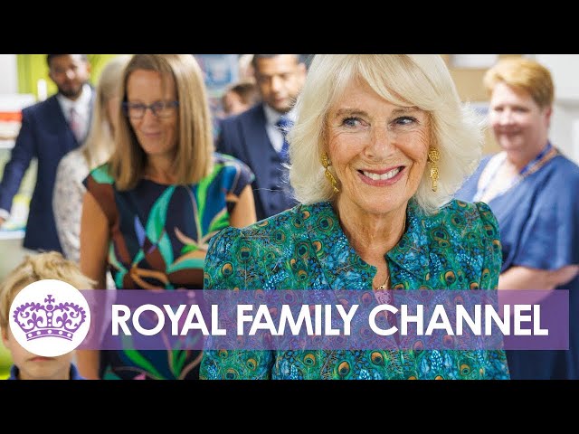 Queen Camilla Joins Mad Hatter's Tea Party & Poetry Recital with Children and Their Grandparents