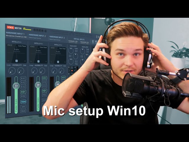 use XLR mic and speakers with any app on Win10 | Spotify discord skype audacity