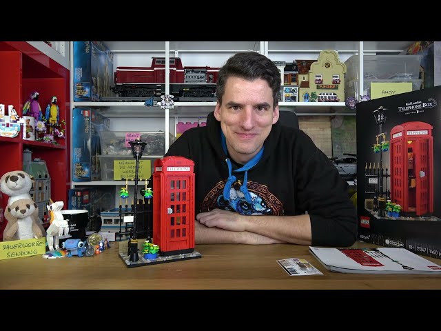 115€ Handyhalter mit Telefonzelle - LEGO® Ideas 21347