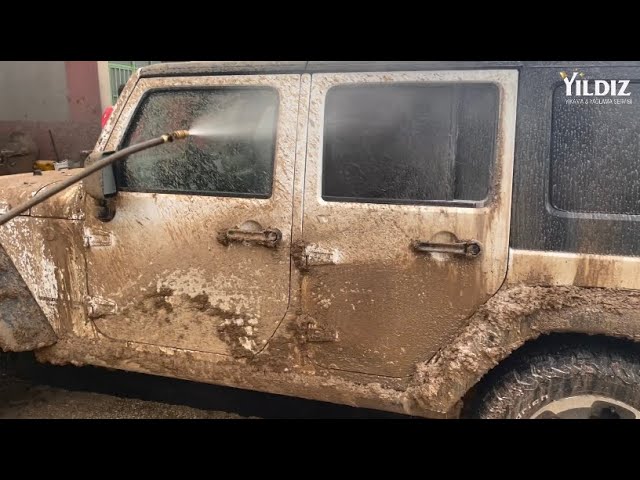 How to wash 4x4 Off Road JEEP into the Lake ?😱 Detailing Deep Clean 🤤 #satisfying #asmr