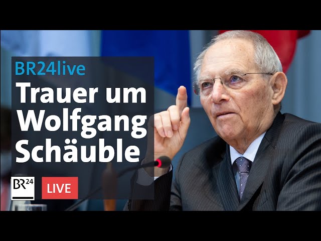 Nachruf: Früherer Bundestagspräsident Wolfgang Schäuble ist tot | BR24live