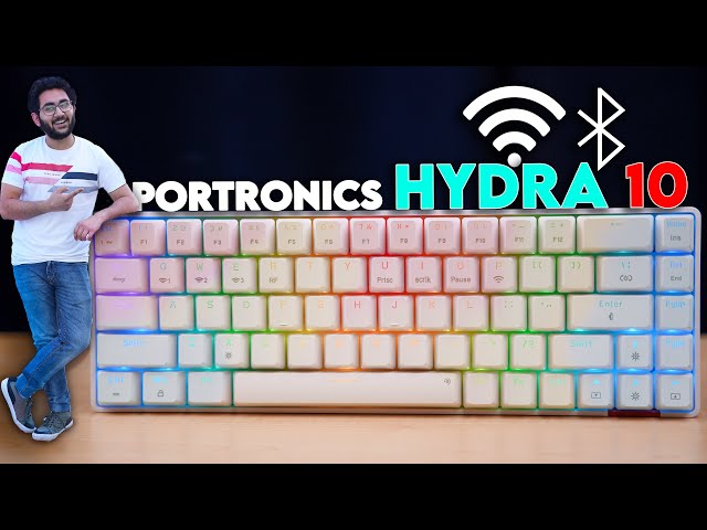 60% Mechanical Wireless Gaming Keyboard | Portronics Hydra 10