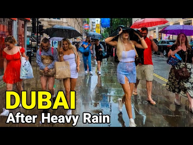 🇦🇪 Dubai After Rain Storm and Flood ⛈ Dubai Walking Tour | UAE
