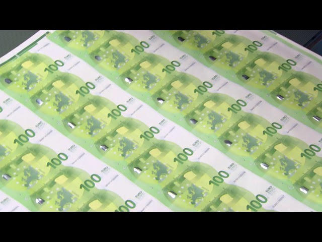 Proceso de impresión de los nuevos billetes de 100€ y 200€