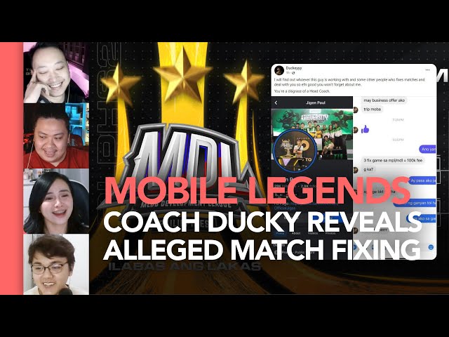 AP.Bren Coach Ducky reveals alleged Match Fixing in MDL and even MPL Philippines (Part 1)