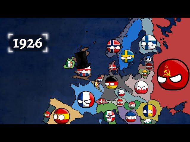 History of Europe (1900-2021) Countryballs