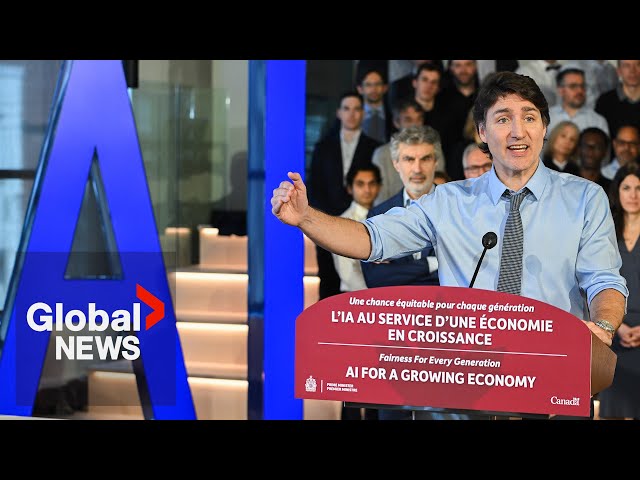 Justin Trudeau announces $2.4B of federal budget will go towards Canada’s AI sector | FULL
