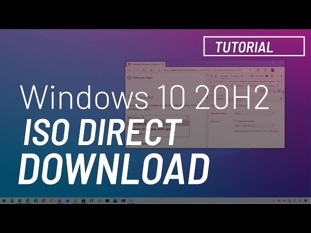 Windows 10 20H2: ISO file direct download WITHOUT Media Creation Tool