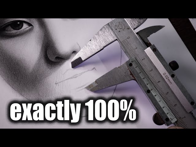 How to draw accurately with calipers