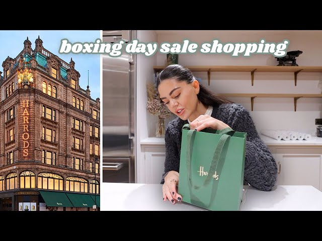 Harrods BOXING DAY SALE shopping! My first time doing this..
