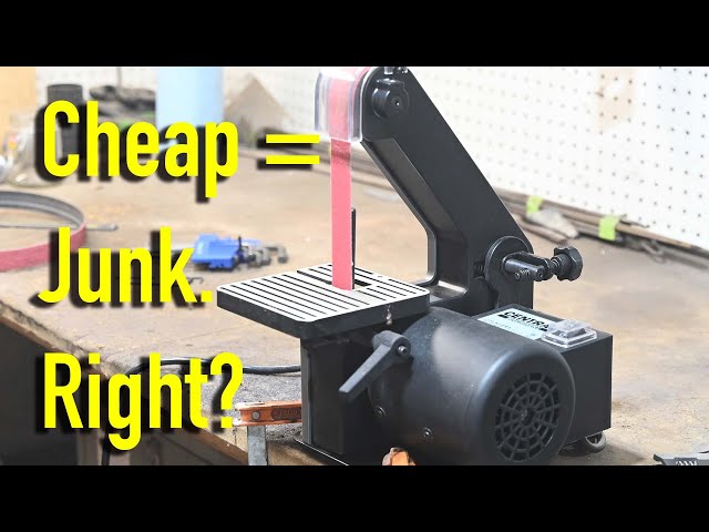 Ultra Cheap Belt Grinder...Exposed!  (Harbor Freight 1X30)