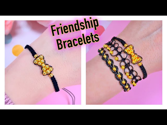 DIY Black Friendship Bracelet Ideas #bracelet #howtomake
