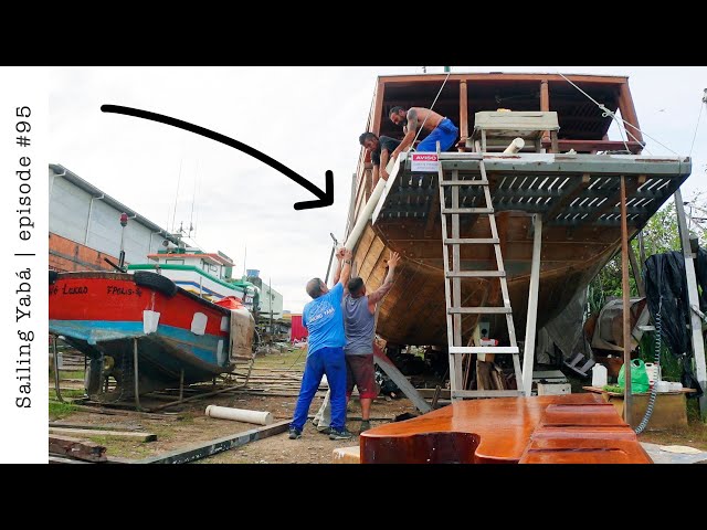 Innovative BALLAST idea for our wooden rescued SAIL BOAT! — Sailing Yabá #95