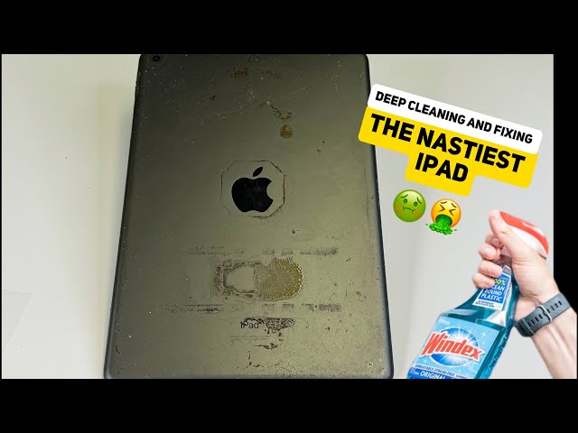 Deep Cleaning and Fixing The NASTIEST IPAD I’ve Ever Seen in My Life 🤢🤮 #gross #ipad #apple #nasty