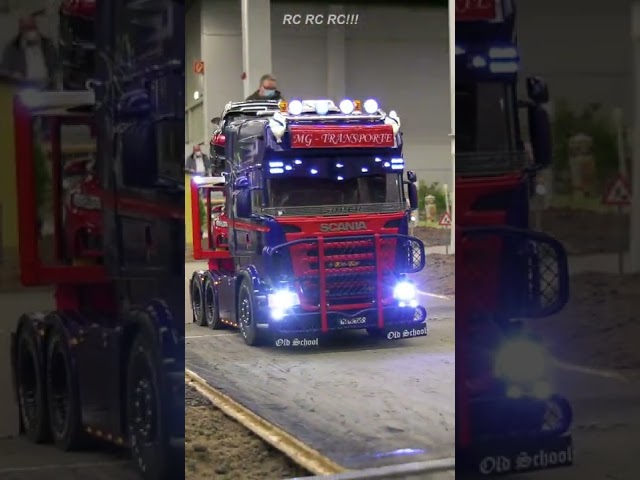 GREAT RC TRUCK CAR TRANSPORT, RC TRUCKS IN MOTION!! RC VOLVO, RC KING HAULER, RC SCANIA #Shorts