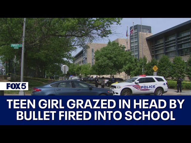LIVE ZONE: Student grazed by bullet inside classroom after shooting outside Dunbar HS | FOX 5 DC