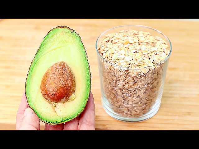 1 cup of oatmeal and 1 avocado! Healthy and delicious breakfast in 10 minutes!