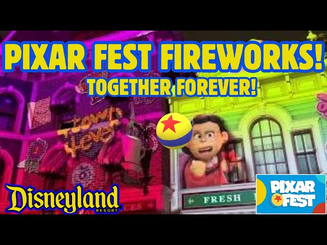 PixarFest Fireworks Preview! Disneyland 2024