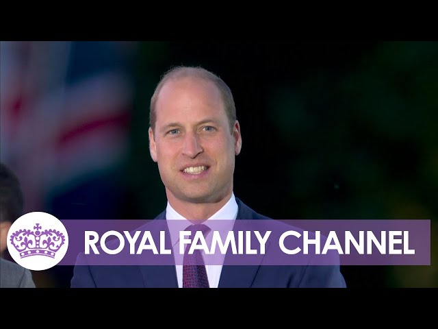 Prince William Hosts Special Guests at Beacon Ceremony
