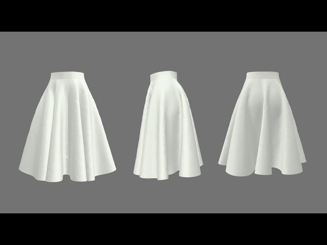 9.5 Marvelous Designer Skirts: Circle Skirt