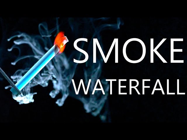 How To Make A Smoke Waterfall & Firey Smoke Combustion Experiments