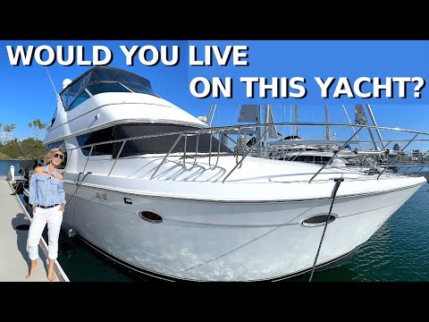 $269,000 Motor Yacht Tour / CanNOT afford to buy a Condo in Los Angeles? You Can Live aboard this!