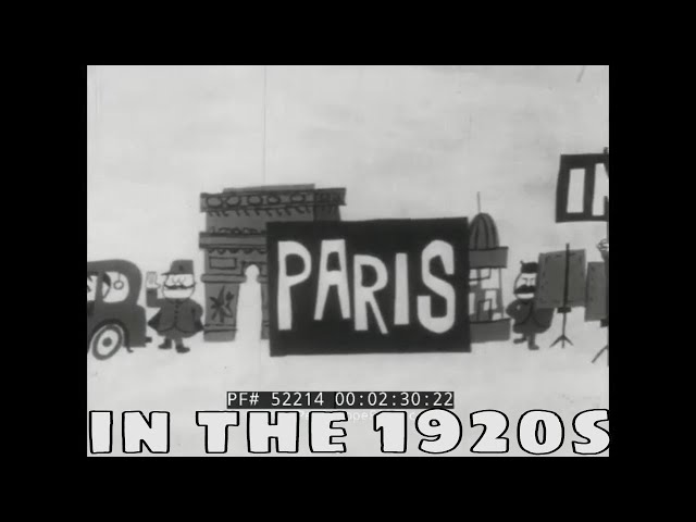 PARIS FRANCE IN THE 1920s   AFTERMATH OF WORLD WAR I / LOST GENERATION  52214