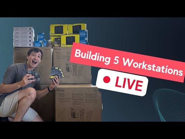 Building 8 PC Workstations LIVE! Over $8000+